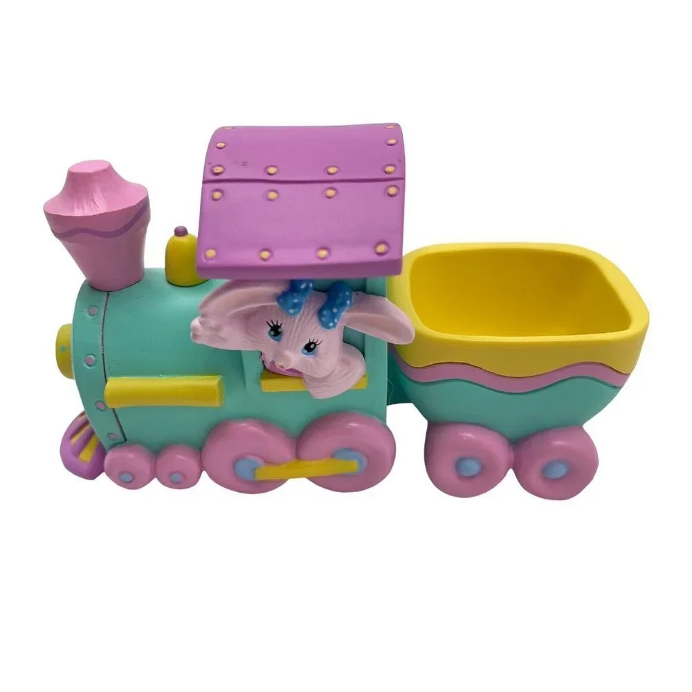 Vtg Hallmark Crayola Bunny Easter Eggspress Express Train Figurine 1993 in Box